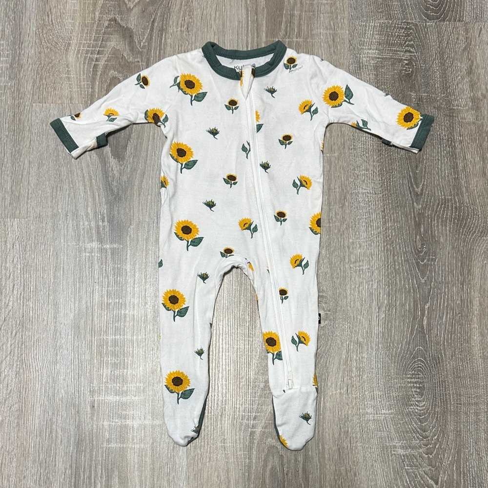 Kyte BABY Sunflower Zippered Newborn Footie